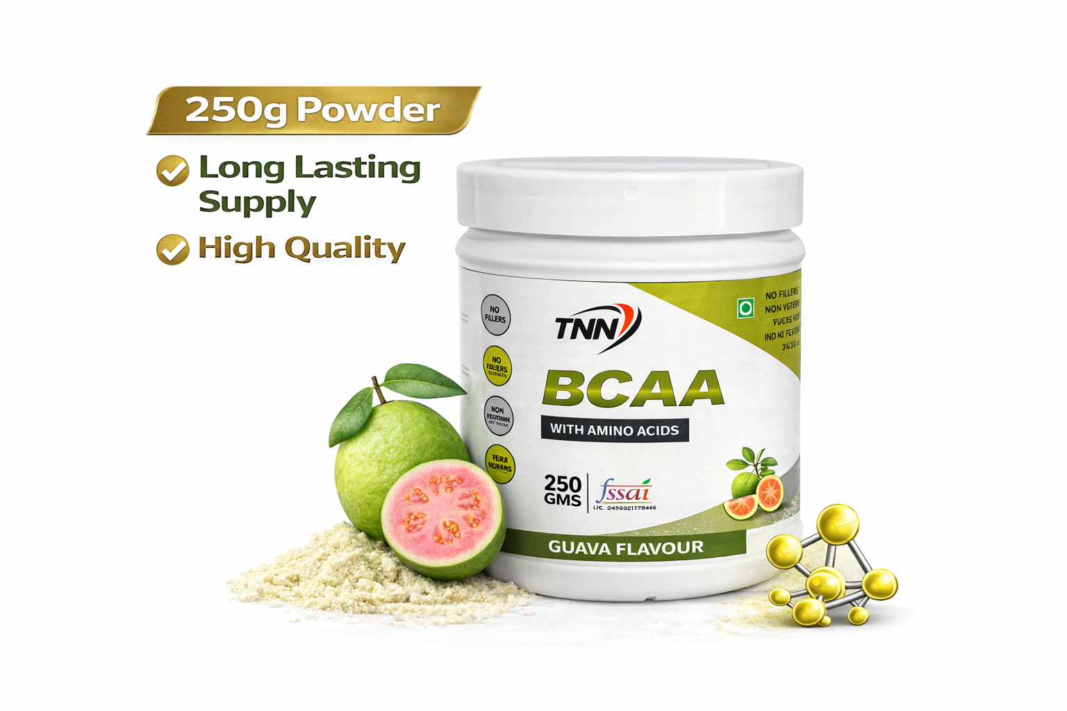 TNN BCAA – Branched-Chain Amino Acid Supplement for Muscle Recovery & Workout Support BCAA 5000mg Supplement for Men & Women with Ideal 2:1:1 Ratio | BCAA Powder for Muscle Growth & Muscle Recovery - MultiFlavour - Image 1