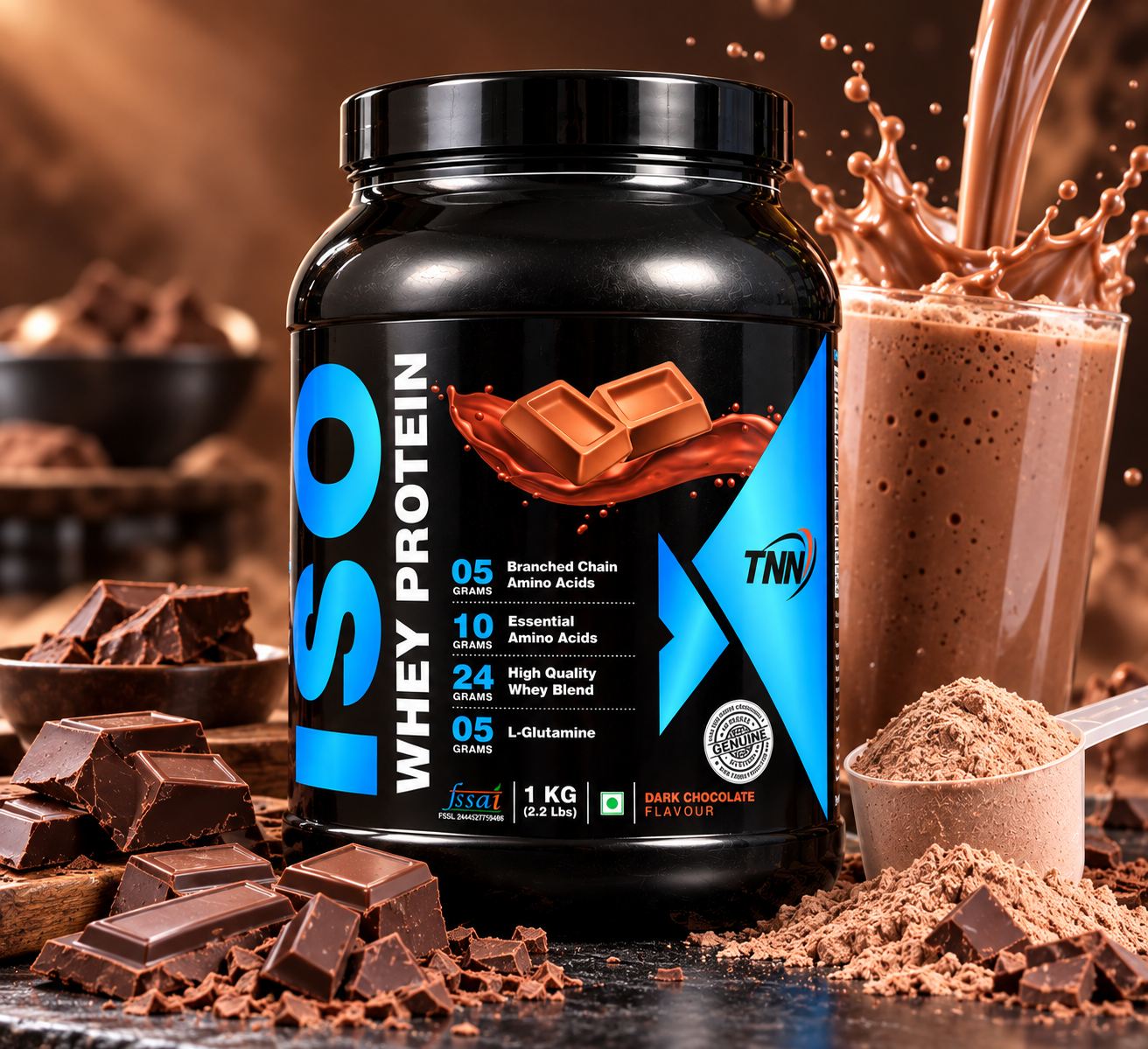 ISO 1KG 3 ISO Whey Protein 1 kg With Multi Flavors - Image 1