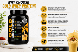 Gold Whey Protein Powder 1KG With Multi Flover - Image 4